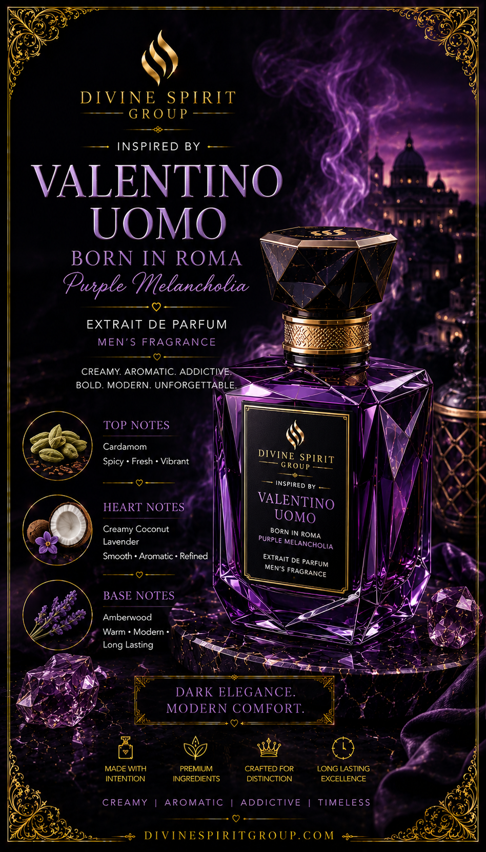Valentino Uomo Born In Roma Purple Melanchoia (Men)